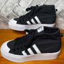 Adidas Nizza Platfom Ladies Black Canvas Trainers UK7 EU40.5 Image 5