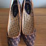 Ruby Shoo Navy Geo-Pattern Pointed Heels - UK 7  EU 40 Image 2