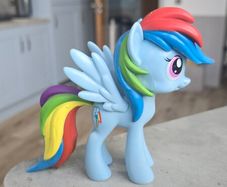 Large Rainbow Dash 6 inch Moulded Vinyl  heavy MLP G4 My Little Pony