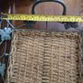 Large cast iron and seagrass oblong basket Image 3