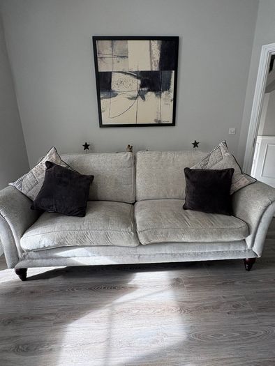 Large 3-seater fabric sofa - excellent condition