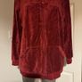 Esmara red wine velvet zipped hoodie with sequins size UK18 EU46 Postage included Image 5