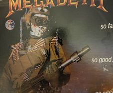 Megadeth Original 1988 release So far So good So what in vg+ condition