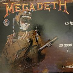 Megadeth Original 1988 release So far So good So what in vg+ condition