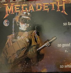 Megadeth Original 1988 release So far So good So what in vg+ condition