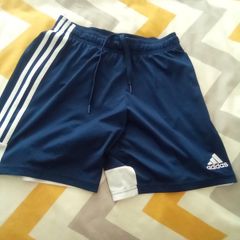 Addidas.  Medium.  Shorts. Dark.  Blue