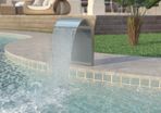 Pool Fountain Stainless Steel 45x30x65 cm Silver