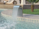 Pool Fountain Stainless Steel 45x30x65 cm Silver