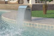Pool Fountain Stainless Steel 45x30x65 cm Silver