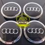 4 x NEW Black Audi Centre Caps (69mm) - FREE POST Image 2