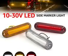 2pcs  LED Signal Light Strip, Red, Yellow, White Side Lights,