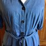 Lightweight Denim look knee length dress Size 16 includes postage Image 2
