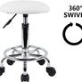 Swivel Rolling Stool Height Adjustable PU Leather Cushion Salon Vanity Massage Office Stool Chair Small (FREE SHIPPING) Image 3