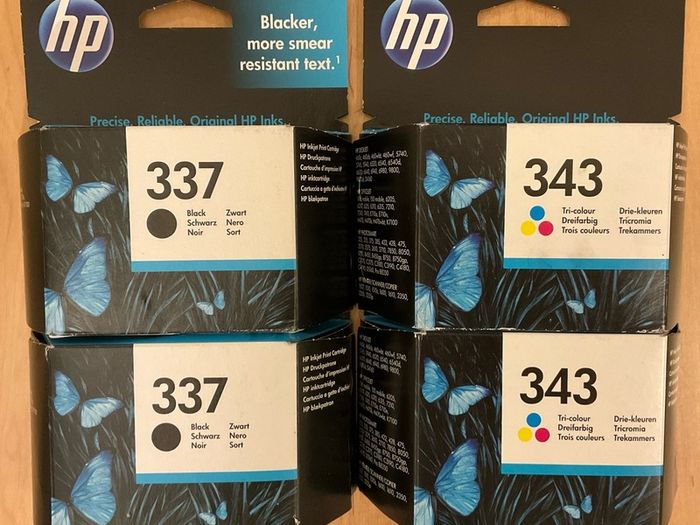HP Printer ink 337 & 343