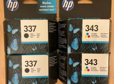 HP Printer ink 337 & 343