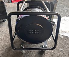New 8-way 80 Metre Xlr Dmx or Audio Multicore Cable on reel drum on castors
