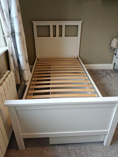 Ikea Hemnes white single bed