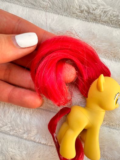 My Little Pony G4 Wedding Flower Fillies Apple Bloom approx. 7 cm. Used Please see photos