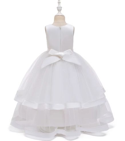 New Girls Bridesmaid Wedding Elegant Party Gown Tutu Princess Dress size 12-13yrs