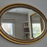Antique oval mirror bevelled. Image 2