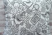 Colour me cushion. Perfect gift for kids and teenagers.