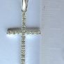 925 Sterling Silver Cross Pendant NEW Image 3