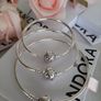New genuine pandora silver bangle S/M/L Image 2
