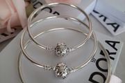 New genuine pandora silver bangle S/M/L