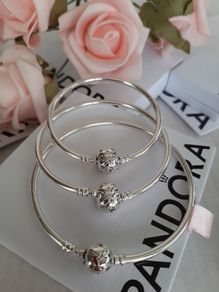 New genuine pandora silver bangle S/M/L