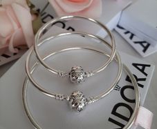 New genuine pandora silver bangle S/M/L
