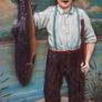 Vintage 3D Wall Plaque - Happy Day Fisherman Image 4