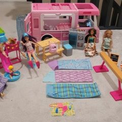 Barbie Camper Van Plus Extra Accessories & Barbie's