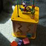 baby wooden shape sorter and activity cube Image 4