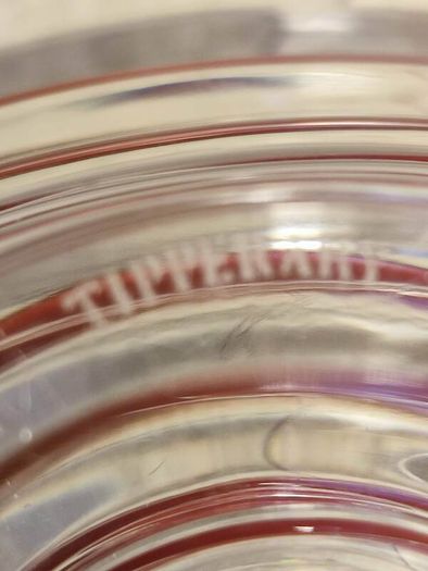 Tipperary Clear Crystal Candle Holder Clear Bowl Dish Marked 5 inches.