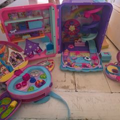 Polly Pocket suitcase, backpack and mini toy set