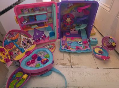 Polly Pocket suitcase, backpack and mini toy set