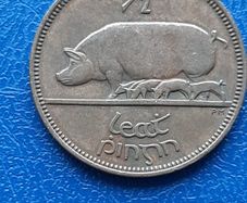 1953 Irish Republic. Half Penny. Nice condition!