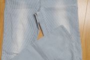 Striped skinny jeans