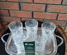 BNIB Galway Crystal Whiskey Glasses x 5 with original stickers