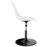 Swivel Dining Chairs 6 pcs White PP Image 3