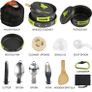 Camping Cookware Kit, 15 in 1 Outdoor Cooking Set Cooking Equipment Utensils for 1 to 2 People Camping Backpacking Hiking Picnic Outdoor - Lightweight, Compact, Durable (FREE POSTAGE) Image 2