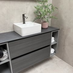 Vanity, Basin, Tall Boy & led mirror