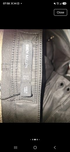 Karen Millen New Coated Black Trousers