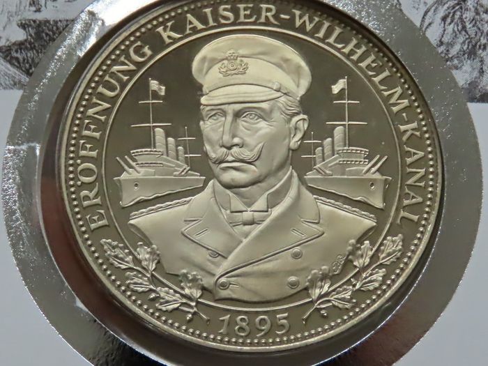 Kaiser Wilhelm coin-medal stamp cover