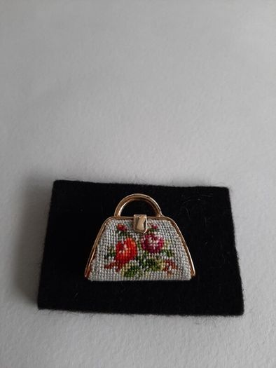 Vienna petit point brooch