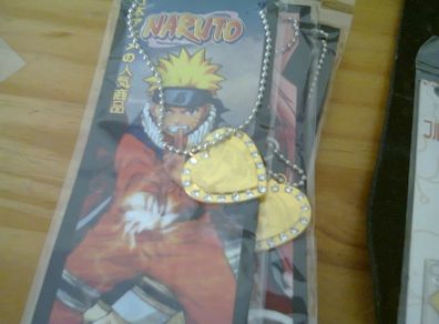 naruto necklace keyring x3