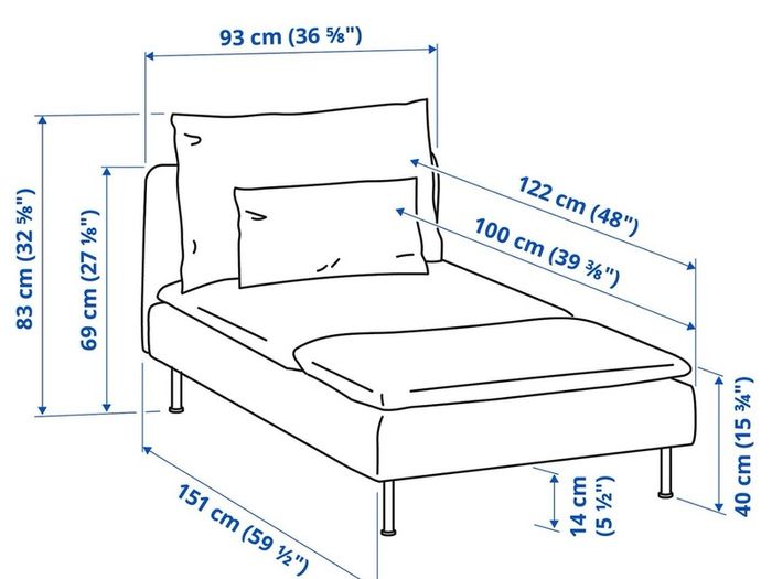 Ikea Soderhamn Chaise Lounge