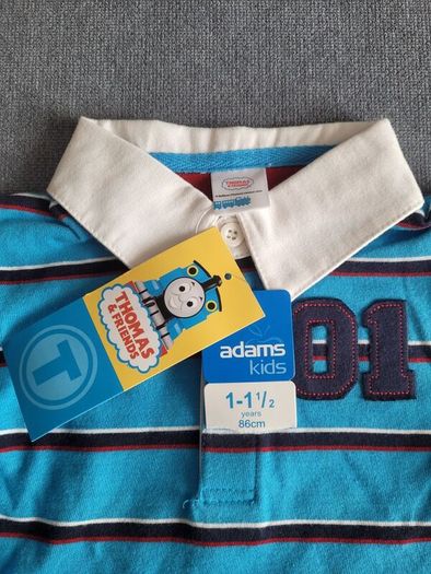BNWT - Adams Kids Long Sleeved Polo Top, size: 12-18 Months