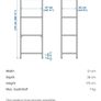IKEA Shelving Unit Black/Brown Glass Image 6