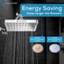 NEW SALE | Fixed Shower Head - High Pressure Rain - Luxury Modern Look - Easy No-Tool Installation - Perfect Adjustable Replacement for Your Bathroom Shower Heads (15 cm Square, Luxury Polished Chrome) Image 3